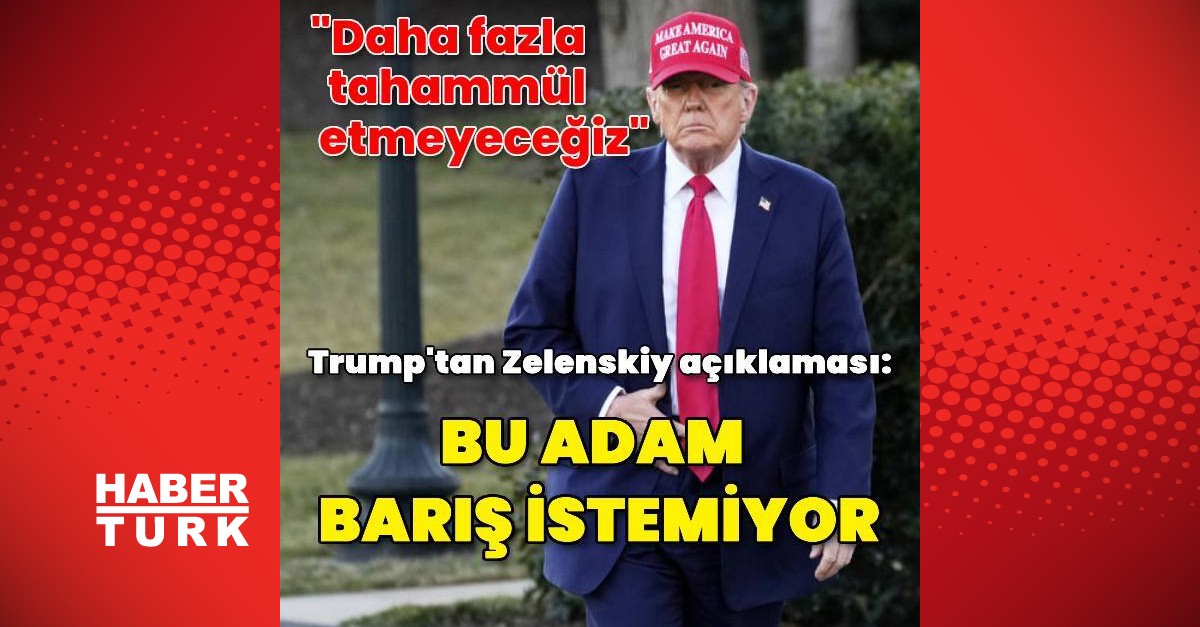 Trump: Bu Zelenskiy tarafından yapılmış en kötü açıklama