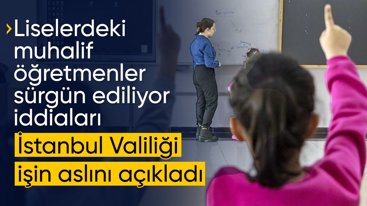 İstanbul Valiliği: Tek bir öğretmen açığa alınmamıştır